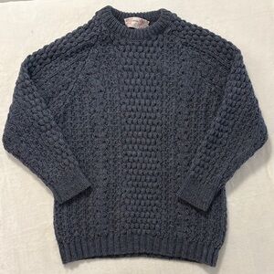 Glen Columbia Kille pure Irish wool cable knit sweater